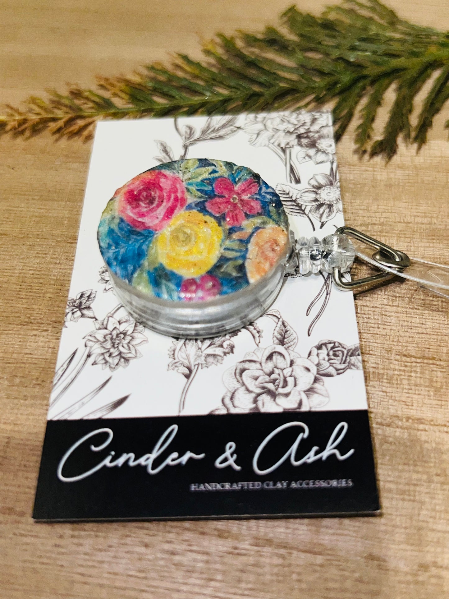 VIBRANT FLOWER BADGE REEL - cinder.and.ash