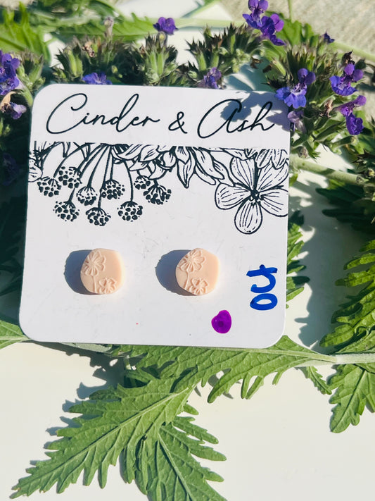 OCT BIRTH FLOWER MINI STUDS